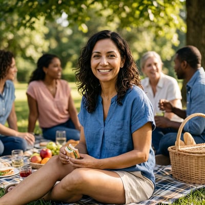 Dein Picknick-Portrait Solo — KI-generiertes Beispiel 9