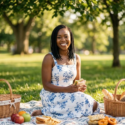 Dein Picknick-Portrait Solo — KI-generiertes Beispiel 25