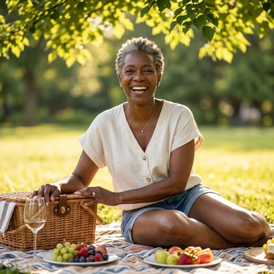 Dein Picknick-Portrait Solo — KI-generiertes Beispiel 11