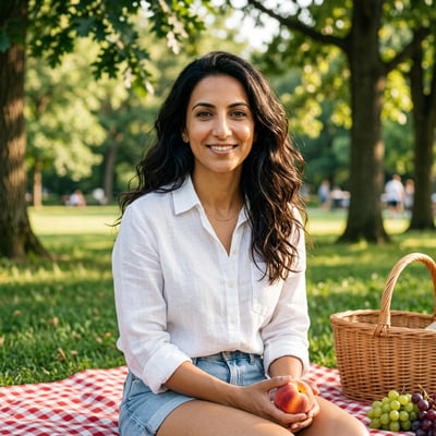 Dein Picknick-Portrait Solo — KI-generiertes Beispiel 7