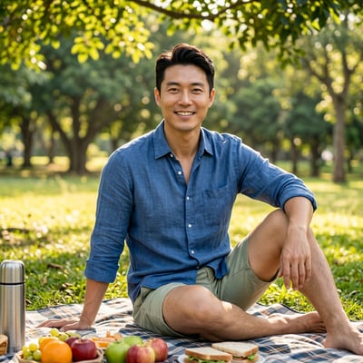 Dein Picknick-Portrait Solo — KI-generiertes Beispiel 46