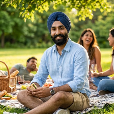 Dein Picknick-Portrait Solo — KI-generiertes Beispiel 22