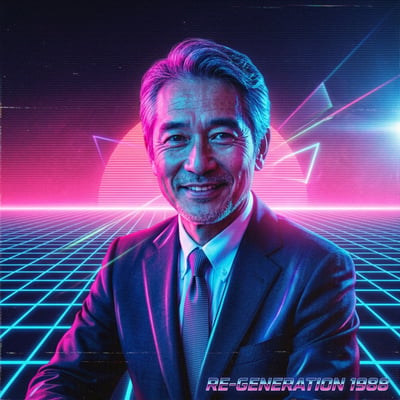 Retro-80er-Neon-Profilbild für Instagram – Synthwave trifft Feed — KI-generiertes Beispiel 26