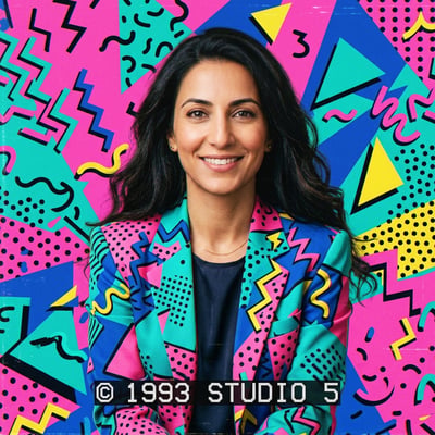 Retro-90er-Portrait zum Geburtstag – Nostalgie, die du verschenken — KI-generiertes Beispiel 7