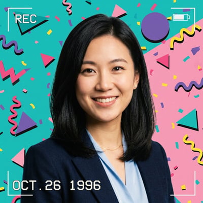 Retro-90er-Portrait zum Geburtstag – Nostalgie, die du verschenken — KI-generiertes Beispiel 2