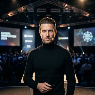Dein Speaker-Profilbild als Autor — die Stimme hinter den Worten, auf — KI-generiertes Beispiel 28