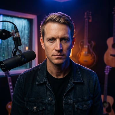 Dein Spotify-Künstlerporträt als Rock-Artist — Energie, die man sieht — KI-generiertes Beispiel 8