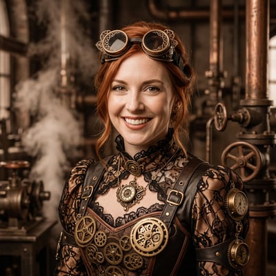Steampunk zum Geburtstag: Geburtstagsgeschenk, das wirklich im Kopf — KI-generiertes Beispiel 27