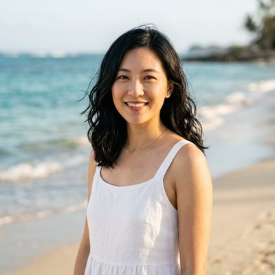 Strand & Meer für dein entspanntes Profilbild — KI-generiertes Beispiel 26