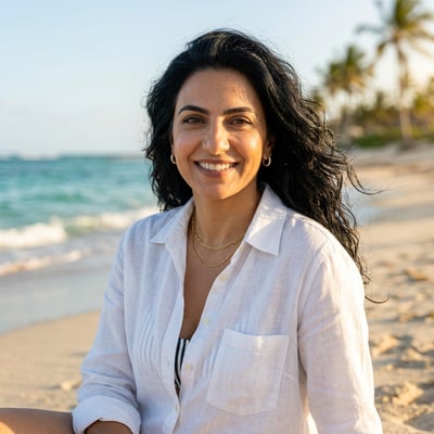Strand & Meer für dein entspanntes Profilbild — KI-generiertes Beispiel 23