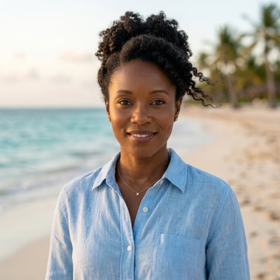 Strand & Meer für dein entspanntes Profilbild — KI-generiertes Beispiel 3