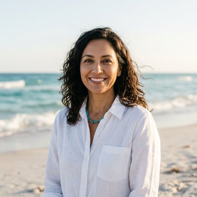 Strand & Meer für dein entspanntes Profilbild — KI-generiertes Beispiel 9