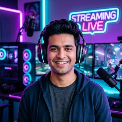 Dein Twitch-Avatar als FPS-Gamer — taktisch und sofort erkennbar — KI-generiertes Beispiel 36