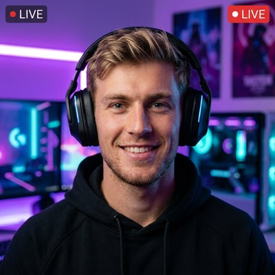 Dein Twitch-Avatar als FPS-Gamer — taktisch und sofort erkennbar — KI-generiertes Beispiel 50