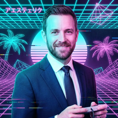 Vaporwave-Profilbild für Instagram – dein Feed im Pastel-Traum — KI-generiertes Beispiel 16