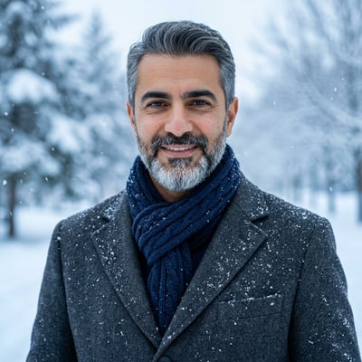 Dein Portrait aus dem Winterwald — KI-generiertes Beispiel 14
